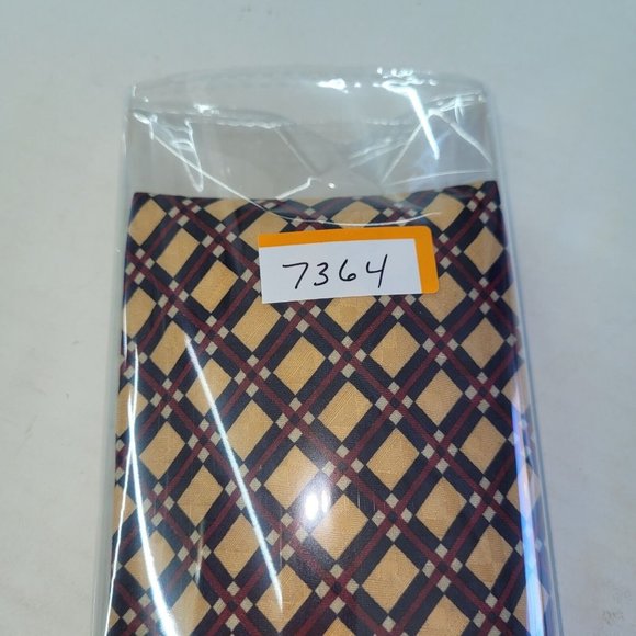 Robert Talbott Best of Class Necktie Mens Handmade in USA Italian Silk Argyle - Picture 7 of 7
